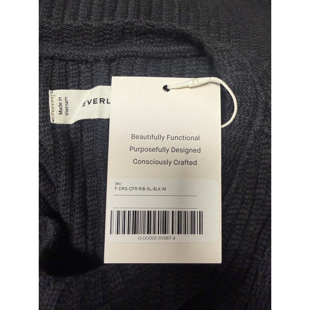 Everlane Womens Midi Shift Sweater Dress Size Medium M Gray Sleeveless NWT New - Picture 6 of 9